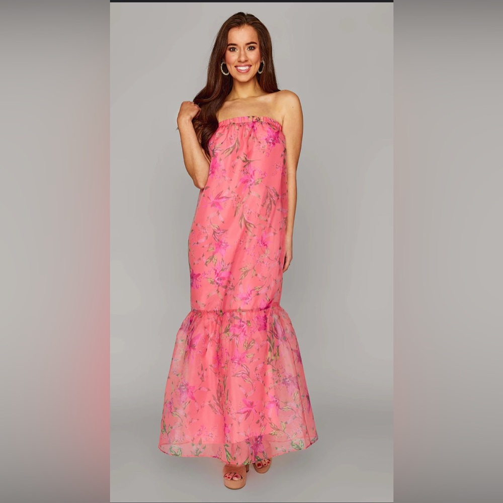 NWT size S Buddy Love Daylily strapless maxidress